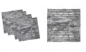 Ambesonne Wall Theme Set of 4 Napkins, 12" x 12"